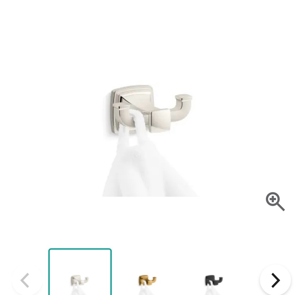 Kohler Riff Collection Robe Hook. New in Box
